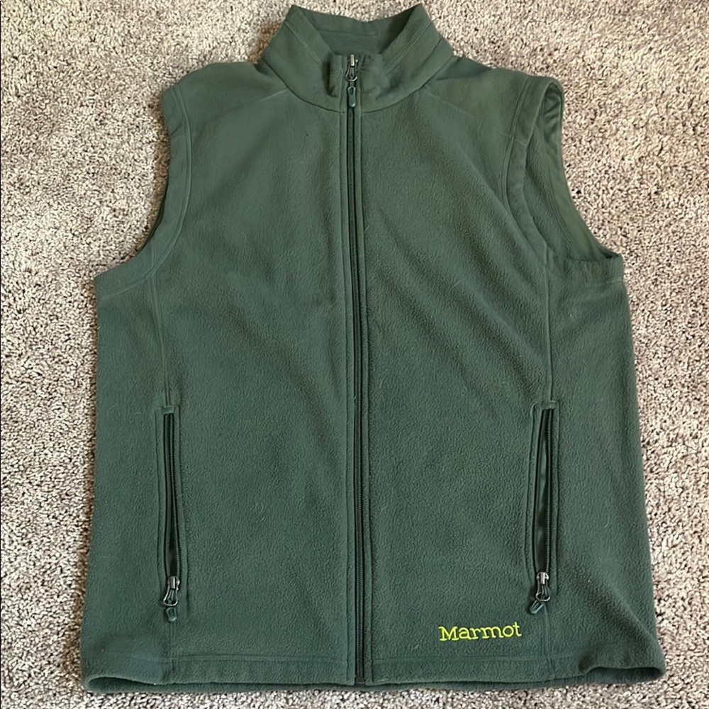 Marmot Forest Green Fleece Vest